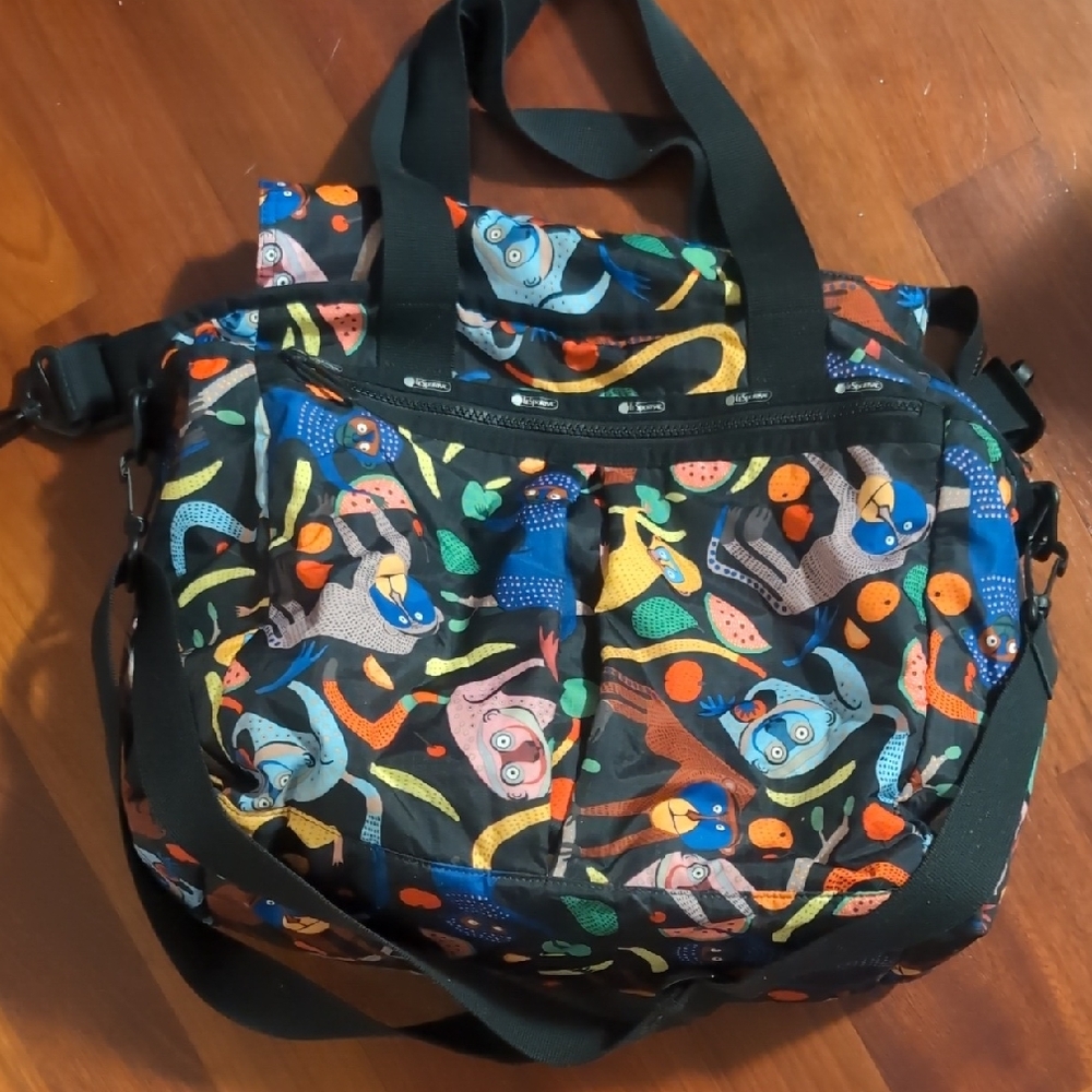 Le Sportsac Monkey Print Diaper Bag - The Ryan Baby bag
